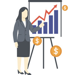 Business Finance Flat Illustration