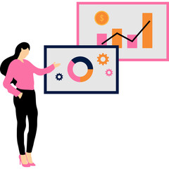 Business Finance Flat Illustration