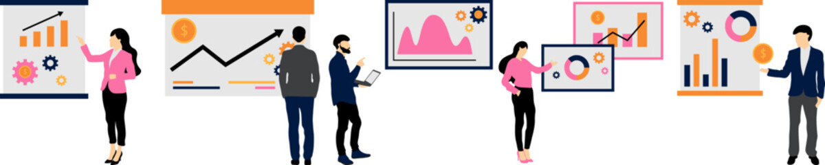 Business Finance Flat Illustration