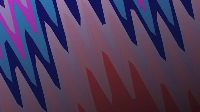Abstract colorful zigzag pattern motion graphics animation