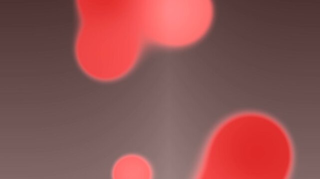 Red Bubbles Abstract Motion Background Loop Soft Focus