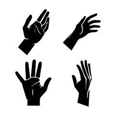 Obraz premium set of hands vector
