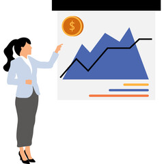 Business Finance Flat Illustration
