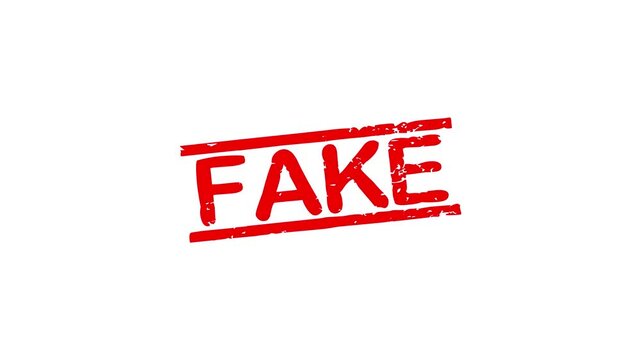 Fake rubber stamp animation. fake texture text Up to down motion graphics. stamp zooming and hit effect 4k video.