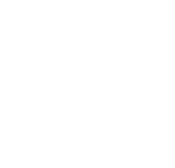 White heart love icon symbol