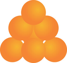Orange fruit art icon 