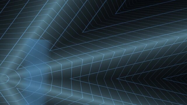 Abstract artwork featuring a geometric design of interlocking lines and soft gradients