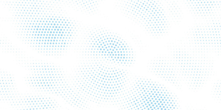 Blue Radial Dot Grid Abstract Halftone Vector Background