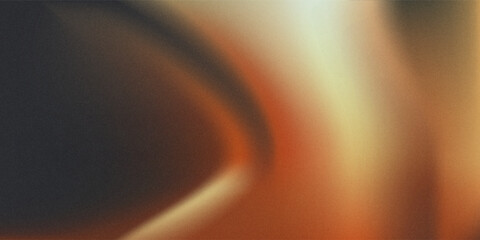 Grainy gradient background, dark brown orange black noisy texture banner poster header backdrop design