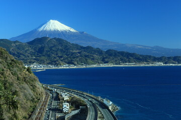 薩埵峠と富士山