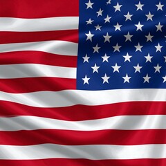 A waving American flag with red, white, and blue colors