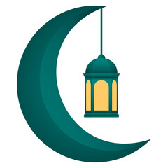 Lantern Hanging on the Moon