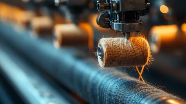selective focus modern thread industry enterprise