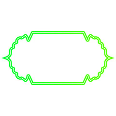 Neon Islamic Text Box