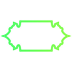 Neon Islamic Text Box
