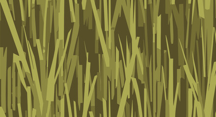 Abstract Tall Grass Field Pattern, Natural Green Camouflage Background