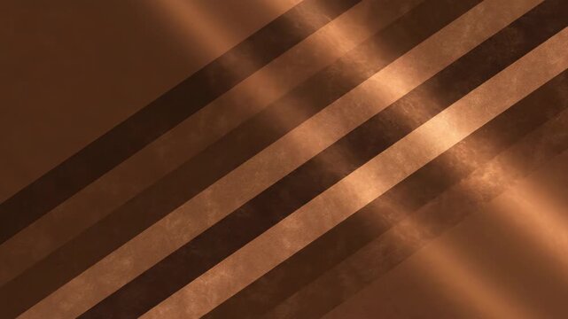 Textured copper diagonal stripes with soft light and shadow