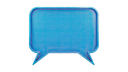 Fototapeta premium Blue Speech Bubble