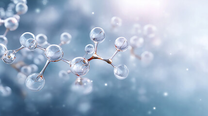 White musk fragrance molecule concept.