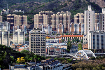 Cityscape of Chengde City, Hebei Province, China