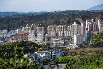 Cityscape of Chengde City, Hebei Province, China
