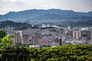 Cityscape of Chengde City, Hebei Province, China