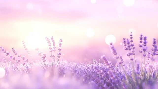 Pink toned floral abstract background with soft focus flowers and bokeh creating gentle wallpaper scene