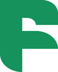 Letter F Initial Logo Collection Element