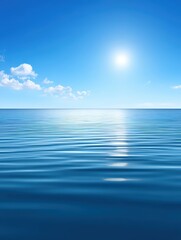 Obraz premium Fresh aqua gradient transitioning from marine blue to frosted white, gentle ambient glow, subtle water reflection effect â€“ modern and sleek for beauty branding