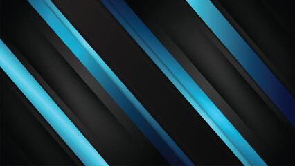 Obraz premium Abstract modern blue vector background