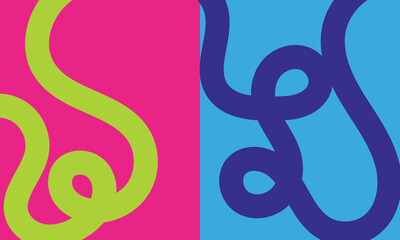 Obraz premium Colorful Motivational Posters with Abstract Shapes. Bright abstract posters with flowing shapes and motivational quotes like Stay Inspired, Move Forward, Keep Learning, and Grow Daily.