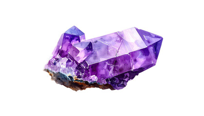 Fototapeta premium Abstract background of sparkling purple amethyst crystals and colorful diamond gemstones
