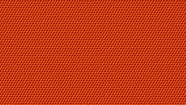Orange Basketball Leather Texture Close Detail. Rubber Pebble Grain with Durable Sports Surface Look. Dynamic Athletic Background for Graphic Design.