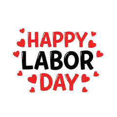 Celebrate labor day with joyful and colorful graphics design isolated on transparent background
