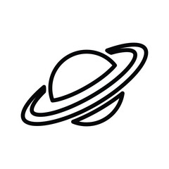 Saturn planet Icon © Shaharea