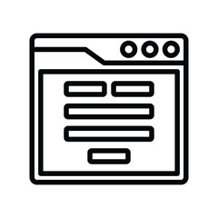 Obraz premium Form submit interface icon