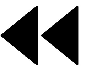 Rewind arrow button icon