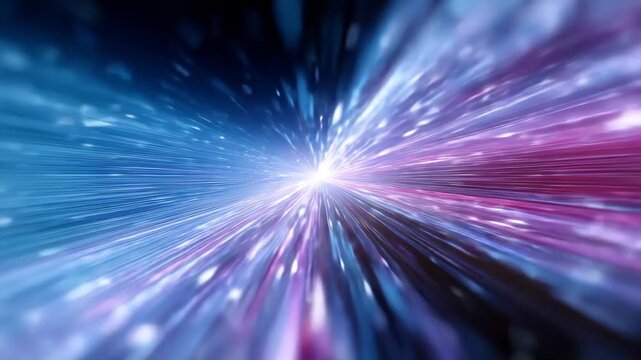 高速データ通信やタイムワープをイメージした背景動画