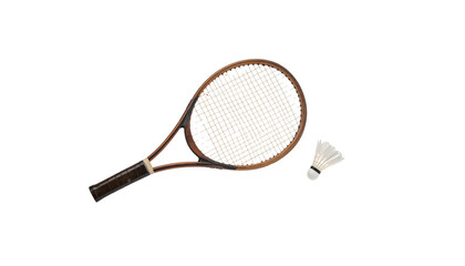 An illustration of a white badminton shuttlecock on a white background