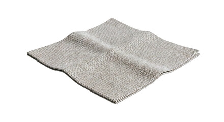 Naklejka premium Folded Beige Linen Napkin