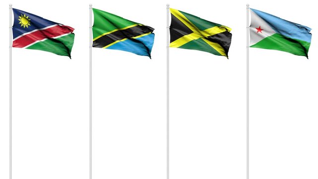 flags of the african countries
