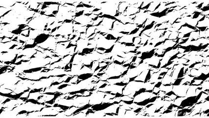 Obraz premium Crinkled paper background with deep creases and shadows, abstract grunge texture