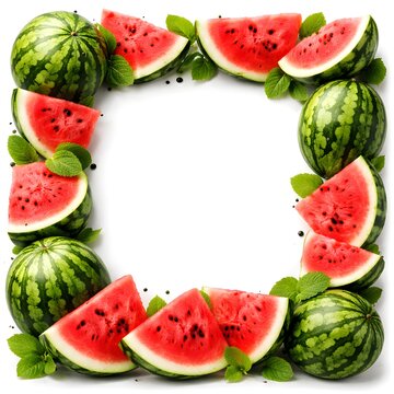 frame of watermelon