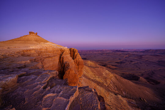 Sunset view of Makhtesh (crater) Ramon
