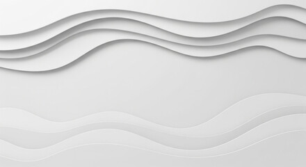 Obraz premium Abstract background with white wave pattern that emphasizes depth and movement. 