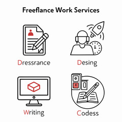 Freelance work services offered online
