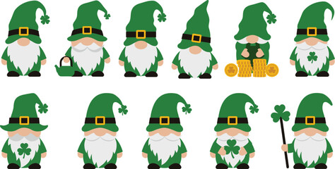 Fototapeta premium Seamless vector illustration of a cute cartoon set of funny birds celebrating winter holidays with Santa hats, Christmas trees, gifts, and snowmen for a festive December decoration pattern
