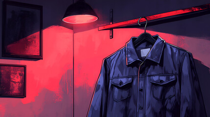 Crimson Closet Jacket in moody room