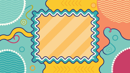 Dynamic corrugated wavy border in black and white, ideal for adding visual interest to digital or print designs.