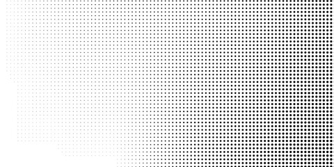 Modern dot halftone gradient texture. Vanishing polka dot background. Repeating dots gradation pattern background abstract modern